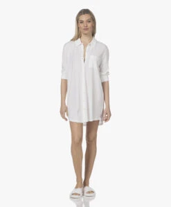 Skin Claire Pima Katoenen Nachthemd - White -Mode Kleding 220317 011d9378 dd87 4a88 8265 eb09b9b37bbf