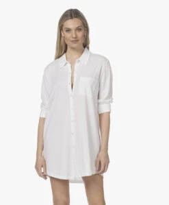 Skin Claire Pima Katoenen Nachthemd - White -Mode Kleding 220317 68550afa 9bce 4c47 8d78 bcb96be51245