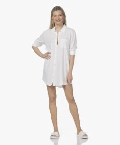 Skin Claire Pima Katoenen Nachthemd - White -Mode Kleding 220317 895041dc 3b2f 4a1d a5c6 ebcfbfb61103