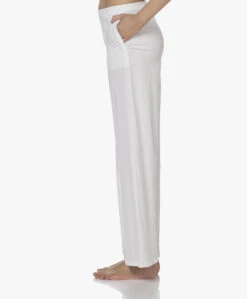 Skin Chistine Katoenen Jersey Broek - Wit -Mode Kleding 220318 421676cb 0427 44f0 a11d a2167eca57e0