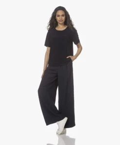 Norma Kamali Tech Jersey T-Shirt - Midnight -Mode Kleding 220318 c9f71860 6bf4 473e b05f 986e5cef812c