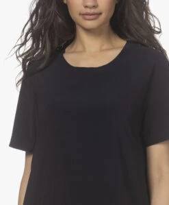 Norma Kamali Tech Jersey T-Shirt - Midnight -Mode Kleding 220318 db8287d8 e0a9 44bc 8a20 c3481d5b08cc