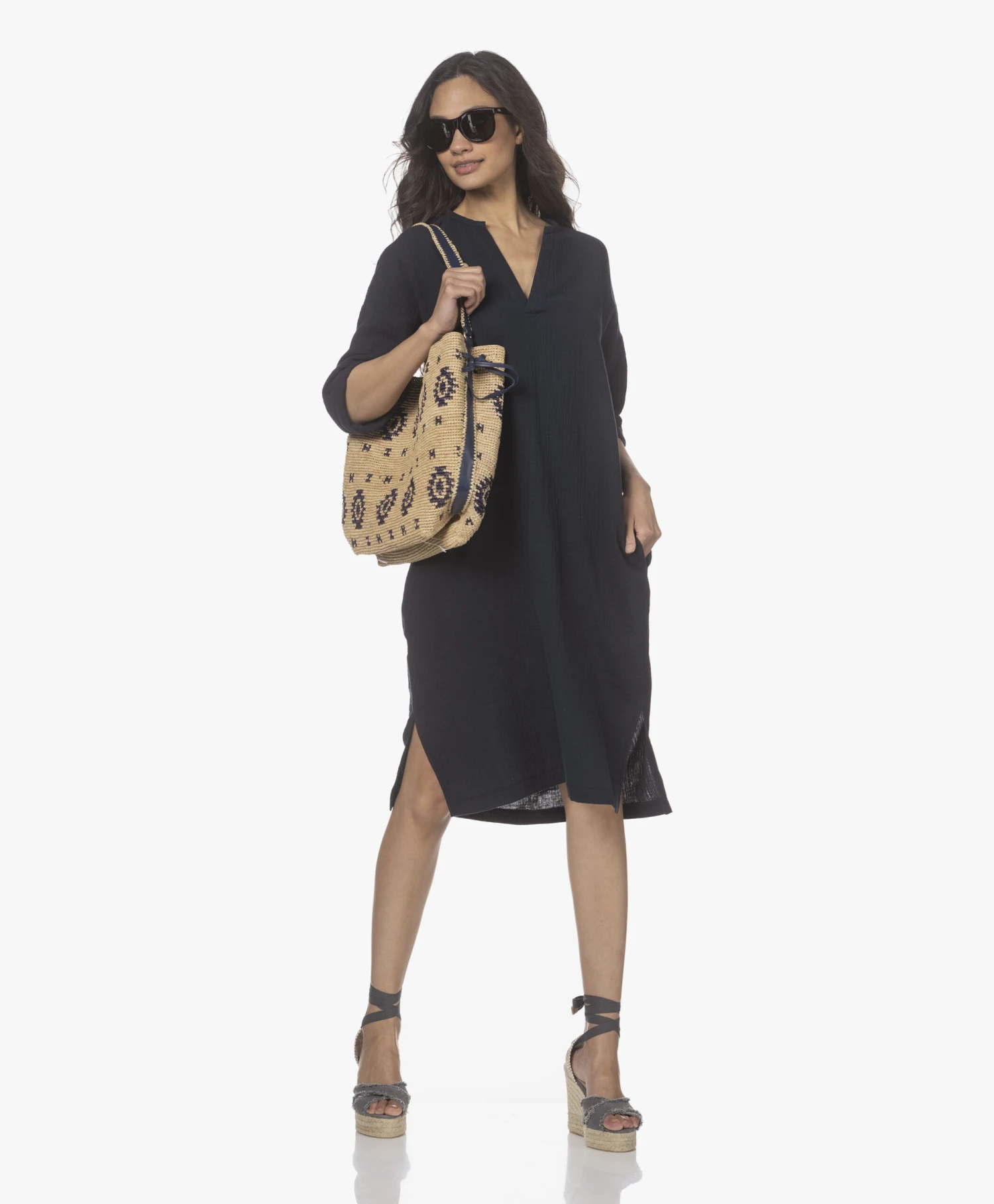 Castañer Bluma 11Cm Sleehak Espadrilles - Charcoal 2 Castañer Bluma 11Cm Sleehak Espadrilles - Charcoal - Afbeelding 2