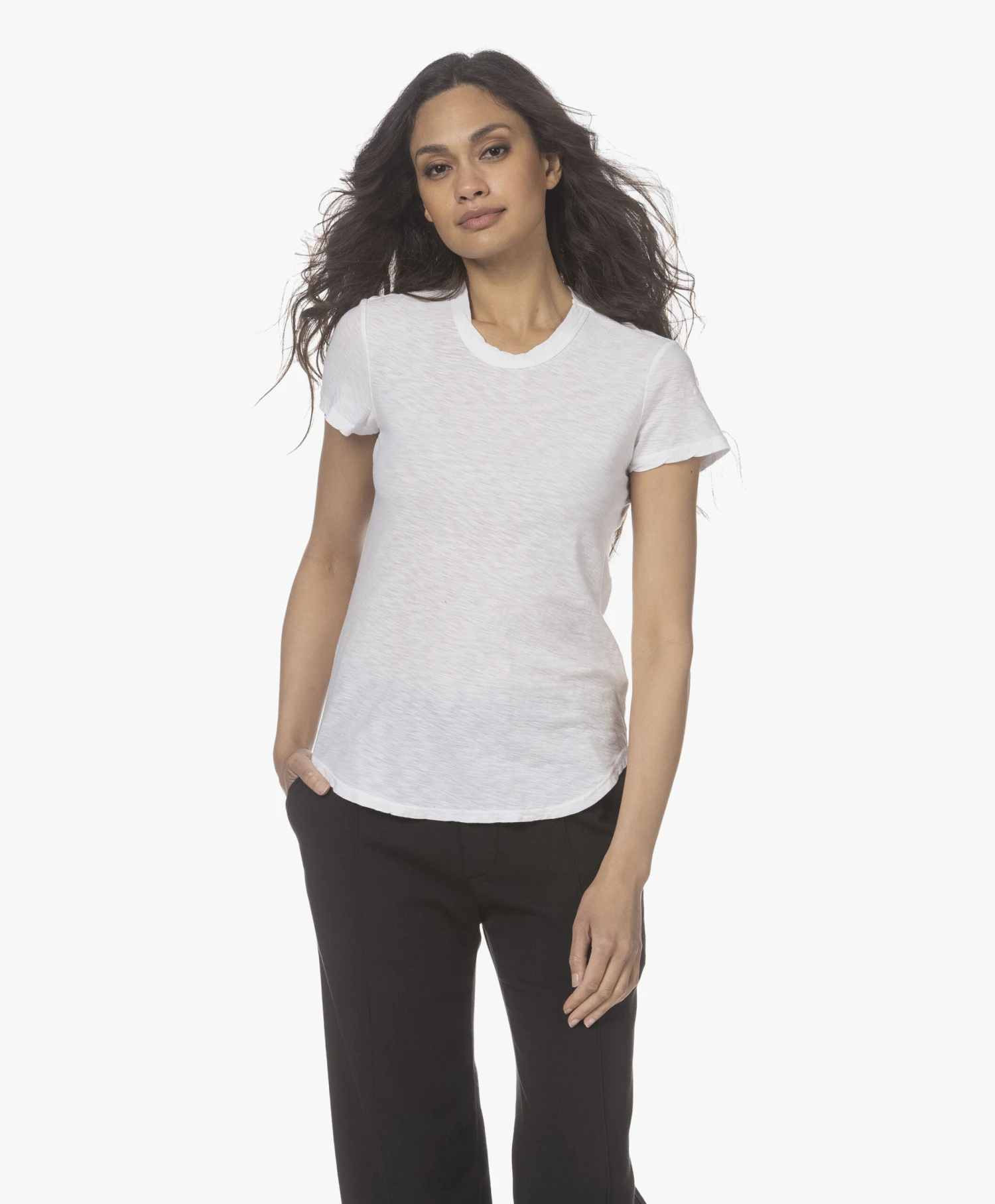 James Perse Supima Slub Jersey T-Shirt - Wit 12 James Perse Supima Slub Jersey T-Shirt - Wit - Afbeelding 12