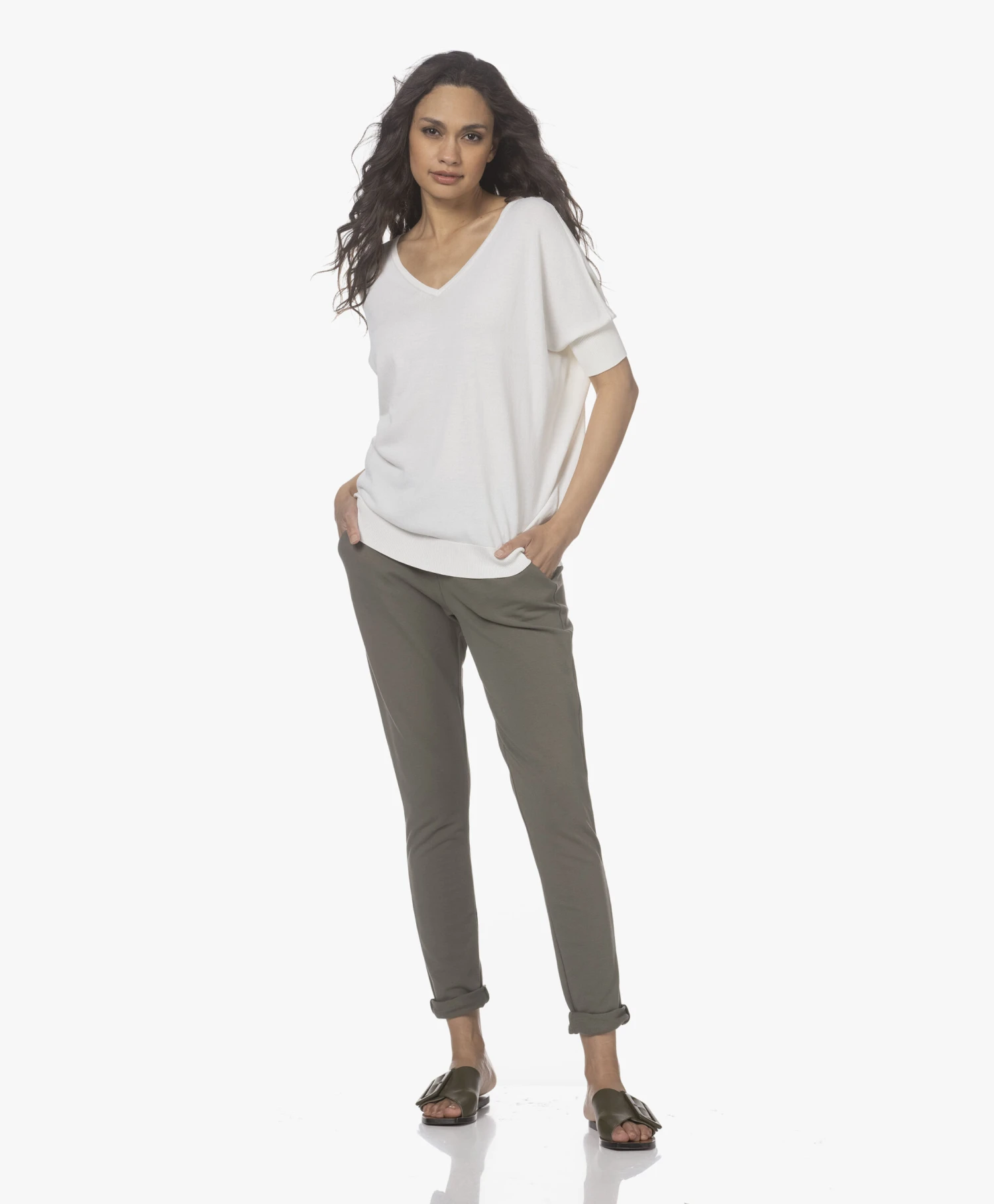 Atp Atelier Ceci Leren Slippers Met Gesp - Groen 6 Atp Atelier Ceci Leren Slippers Met Gesp - Groen - Afbeelding 6