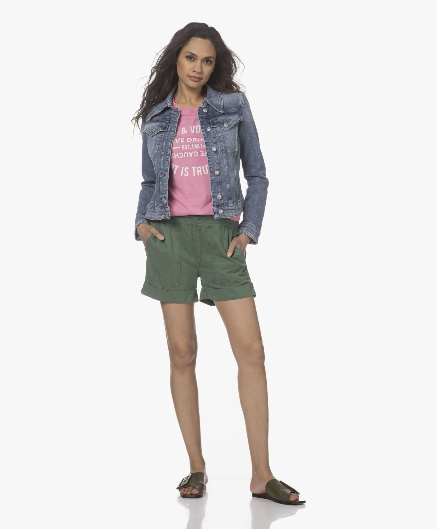 Atp Atelier Ceci Leren Slippers Met Gesp - Groen 5 Atp Atelier Ceci Leren Slippers Met Gesp - Groen - Afbeelding 5