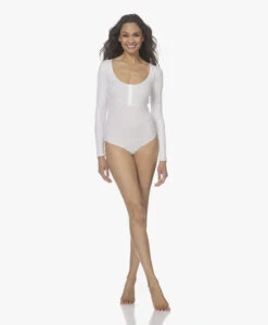 Wolford Henley Stretch-Modal String Body - Wit -Mode Kleding 220329 72918f5d 40bd 4487 8a42 b2791ba58652