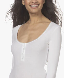 Wolford Henley Stretch-Modal String Body - Wit -Mode Kleding 220329 826d6251 69f2 4264 96e5 a4d9e96f9733