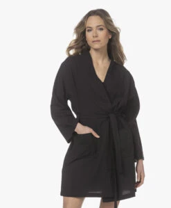 Hammam34 The Pheasant Geborduurde Katoenen Kimono - Zwart -Mode Kleding 220330 07ee033a 36bd 4ff0 8e2e d11867a4bfa7