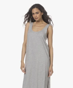 Skin Charlyse Pima Katoenen Mouwloze Jurk - Grijs Mêlee -Mode Kleding 220407 1879c76c 7d7b 4bb6 8677 4f9ef98e5f91