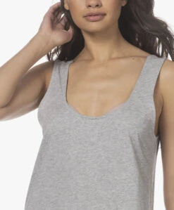 Skin Charlyse Pima Katoenen Mouwloze Jurk - Grijs Mêlee -Mode Kleding 220407 2378bb47 3c4b 47ce 836b 5c97335b2bcb