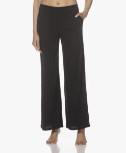 Skin Chistine Katoenen Jersey Broek - Zwart