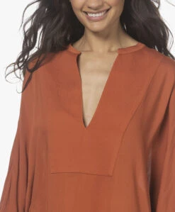 Su Paris Tao Viscose-Zijde Kaftan - Brick -Mode Kleding 220408 3dc7acb1 7f30 42dc b95f 03fec803d900