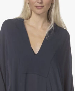 Su Paris Tao Viscose-Zijde Kaftan - Navy -Mode Kleding 220420 5f423d22 c05a 4d96 8fe1 374370291c7a