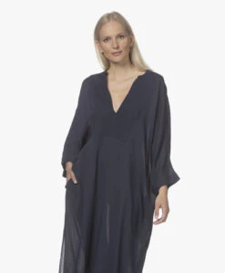 Su Paris Tao Viscose-Zijde Kaftan - Navy -Mode Kleding 220420 804cc6d1 97c5 4dff 8c2d 068936c4cc07