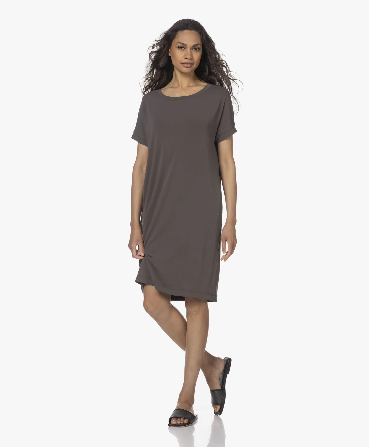 Anine Bing Ria Monogram Print Slip-In Sandalen - Zwart 10 Anine Bing Ria Monogram Print Slip-In Sandalen - Zwart - Afbeelding 10