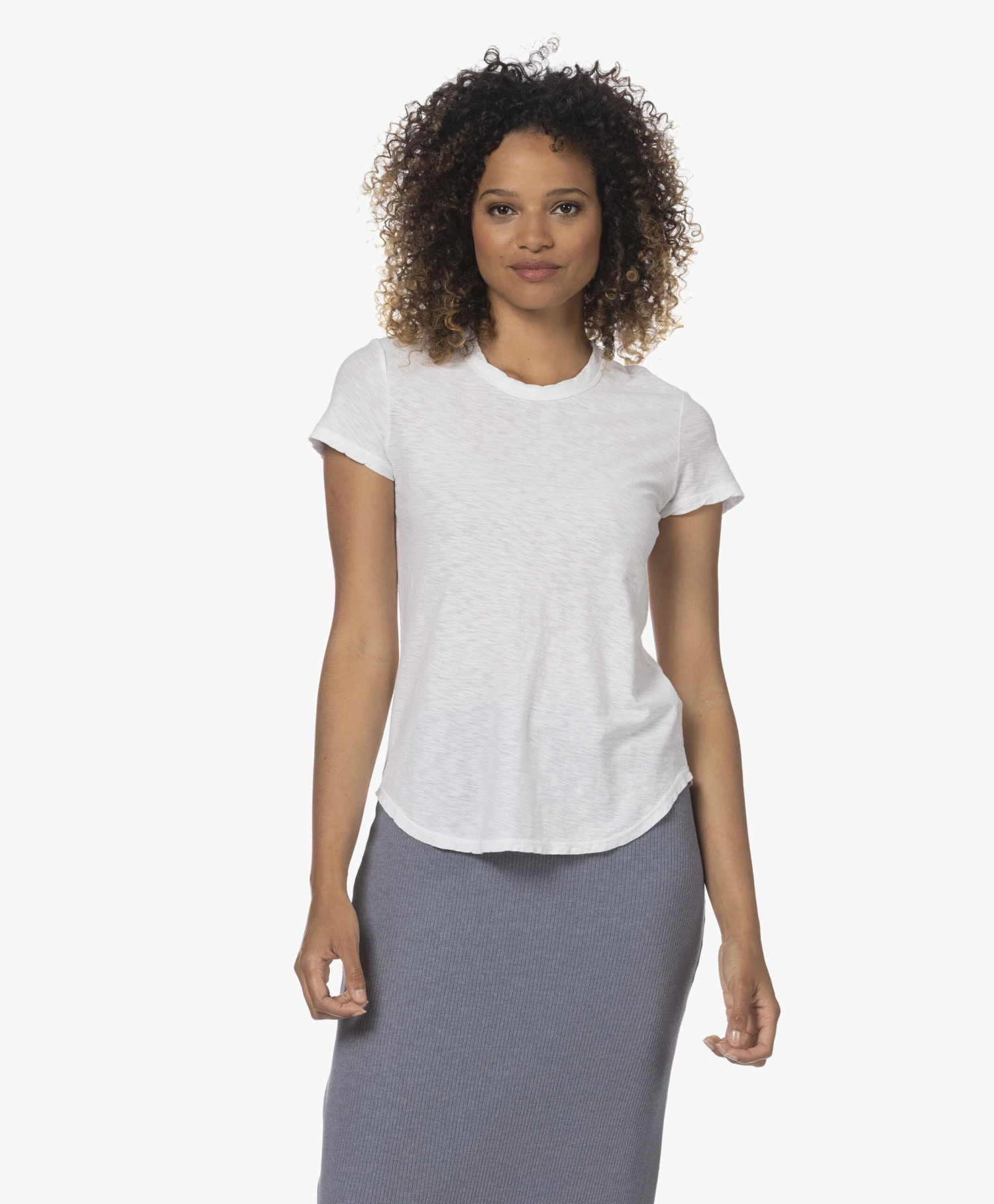 James Perse Supima Slub Jersey T-Shirt - Wit 11 James Perse Supima Slub Jersey T-Shirt - Wit - Afbeelding 11