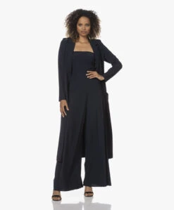 Japantky Quito Kuitlange Travel Jersey Blazer - Zwartblauw -Mode Kleding 220510 5b284ac0 39a0 412e 95a9 1a34bca304d5