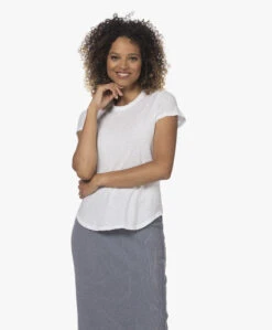 James Perse Supima Slub Jersey T-Shirt - Wit