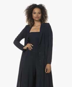 Japantky Quito Kuitlange Travel Jersey Blazer - Zwartblauw -Mode Kleding 220510 933867c7 1467 4644 97de be4ae3cb69e9