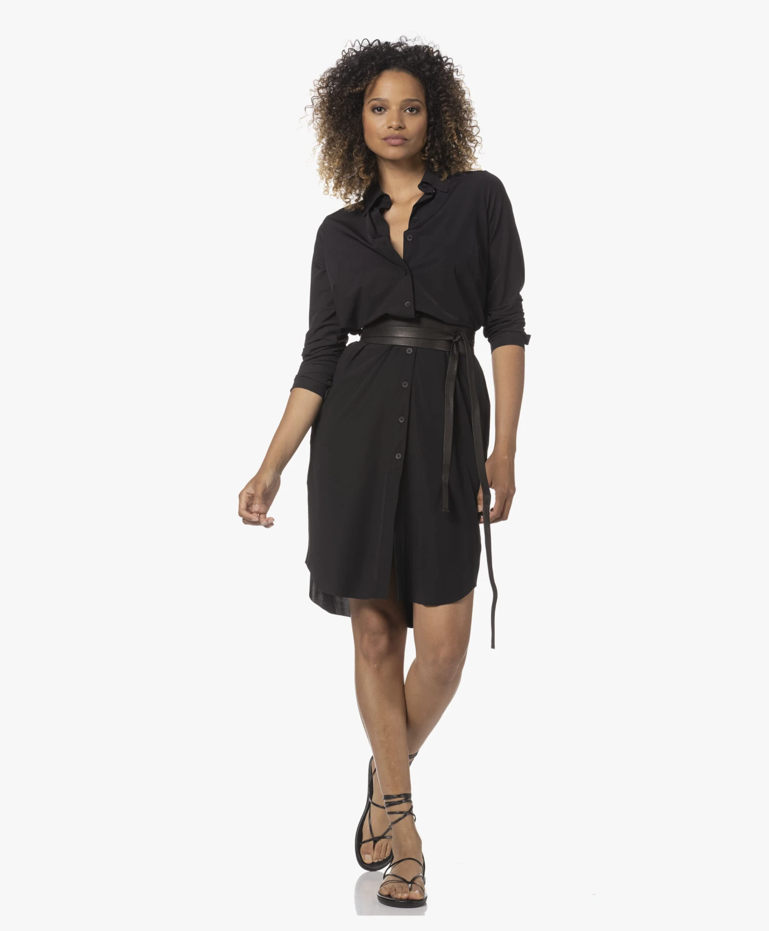 Ancient Greek Sandals String Flip Flop Leren Sandalen - Zwart 6 Ancient Greek Sandals String Flip Flop Leren Sandalen - Zwart - Afbeelding 6