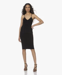 Norma Kamali Straight Travel Jersey Rok - Zwart -Mode Kleding 220519 3e7a6a9b a4e7 4e58 b103 bebdce40ffd1