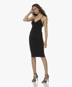 Norma Kamali Straight Travel Jersey Rok - Zwart -Mode Kleding 220519 706e041a 6703 4114 b3d1 ee4c03aa86d2