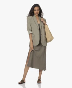 Atp Atelier Rosa Suède Leren Slippers - Kaki Bruin -Mode Kleding 220531 4a7f4239 040c 419c a236 df07dea2e393