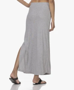 Japantky Ryoko Modal Rib Jersey Maxi Rok - Grijs Mêlee -Mode Kleding 220531 6b465c38 0a02 4edf 8a12 06b6e90627c0