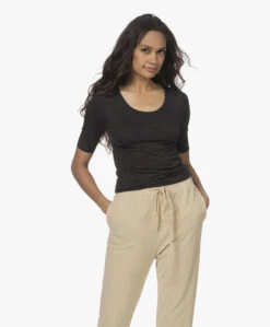 Majestic Filatures Superwashed T-Shirt Met Halflange Mouwen - Antraciet Mêlee -Mode Kleding 220616 fb9e192a ae16 4e4b bb1a 86f4dfe7b70c