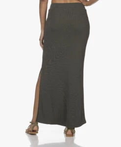 Japantky Ryoko Modal Rib Jersey Maxi Rok - Groen -Mode Kleding 220622 c1d1f4af 6943 4e18 9529 66cc3e7c40f3