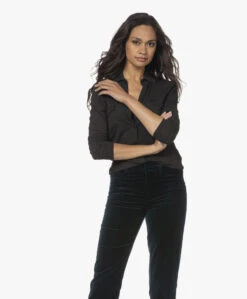 Majestic Filatures Superwashed Jersey Blouse - Antraciet Mêlee -Mode Kleding 220706 fc99c4b4 ef33 4c5a a938 2b9858937ab1