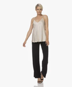 Norma Kamali Tech Jersey Wijde Pijpen Broek - Zwart -Mode Kleding 220712 a6fcdf4e 6ecb 44fd a377 551077e535b1