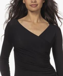 Wolford The Gathered Cache-Coeur Crêpe Jersey Body - Zwart -Mode Kleding 220714 3466ea7d e8c1 4250 90f2 a56be840c371