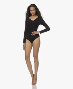 Wolford The Gathered Cache-Coeur Crêpe Jersey Body - Zwart -Mode Kleding 220714 5cf03ee7 219a 45af a525 661618c22f93