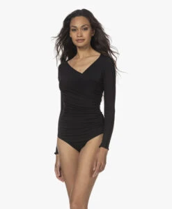 Wolford The Gathered Cache-Coeur Crêpe Jersey Body - Zwart -Mode Kleding 220714 edfb5660 0f57 43fd 8ac4 61f69a09e6ad