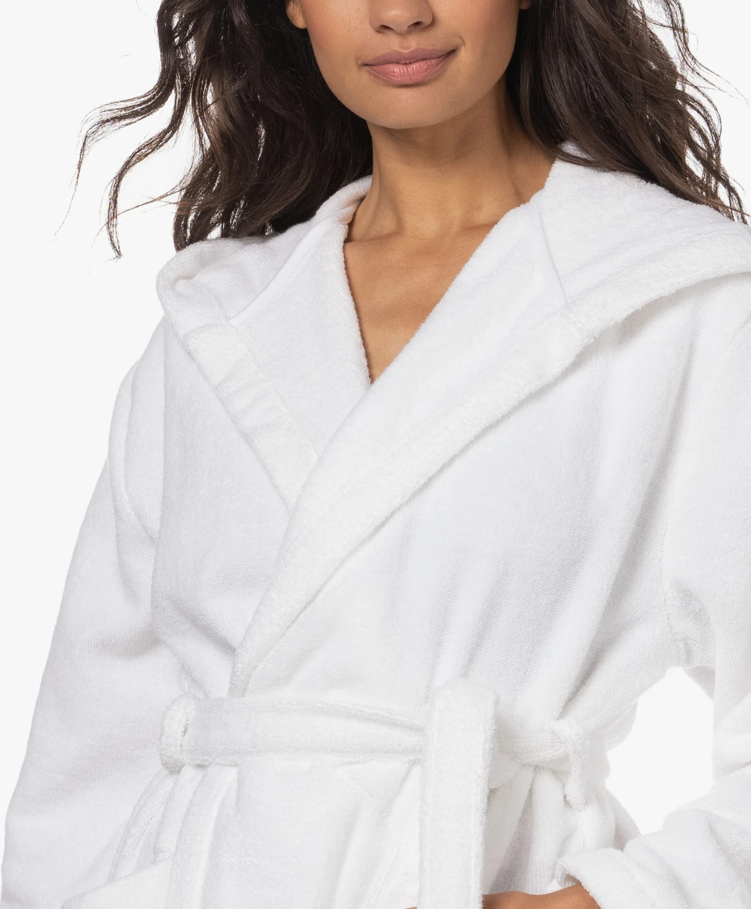 Skin Hamam Spa Badjas Met Capuchon - Wit 7 Skin Hamam Spa Badjas Met Capuchon - Wit - Afbeelding 7