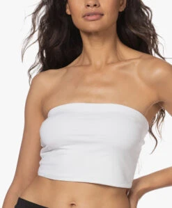 Skin Luna Pima Katoenen Bandeau Top - Wit -Mode Kleding 220804 1cc57151 c206 4122 9428 305239b247ea