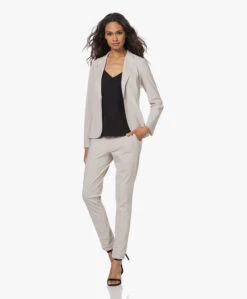 Lasalle Italiaanse Tech Jersey Blazer - Natural -Mode Kleding 220804 1eeba706 ec86 4521 b247 52b557133d3d