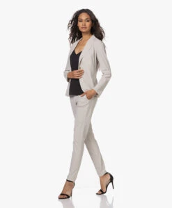 Lasalle Italiaanse Tech Jersey Blazer - Natural -Mode Kleding 220804 3dda11a8 1b44 44c6 b654 8d3f2a91f7f7