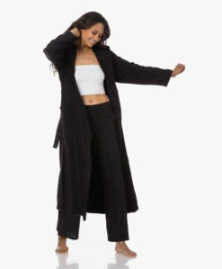 Skin Hamam Spa Badjas Met Capuchon - Zwart -Mode Kleding 220804 92e5cd02 2690 4d3f b4ec 9d127d129352