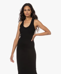 Enza Costa Supima Katoenen Racer Back Jurk - Zwart -Mode Kleding 220809 7d4ef947 ff84 42ef b06e ba0b45ac5fd5