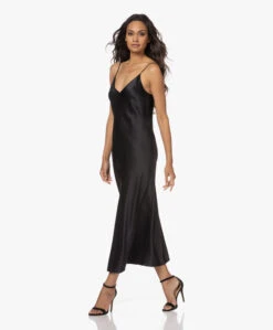 Joseph Clea Zijde-Satijnen Slip Dress - Zwart -Mode Kleding 220811 0e942d0b 3d5a 4e80 a551 59ac585f543e