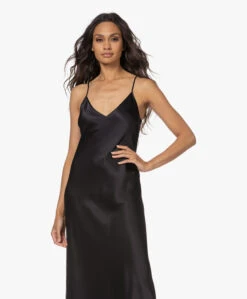 Joseph Clea Zijde-Satijnen Slip Dress - Zwart -Mode Kleding 220811 1efbcbc9 25d5 40db 8302 492db74dcf93