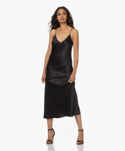 Joseph Clea Zijde-Satijnen Slip Dress - Zwart -Mode Kleding 220811 71572a77 d4a7 43d4 a09c 476facf240b3