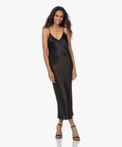 Joseph Clea Zijde-Satijnen Slip Dress - Zwart -Mode Kleding 220811 a86a0507 2200 46b0 a041 3c58d3bac2e0