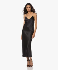 Joseph Clea Zijde-Satijnen Slip Dress - Zwart -Mode Kleding 220811 df310e98 e78a 42b1 9696 cf9bd0f6b7bc