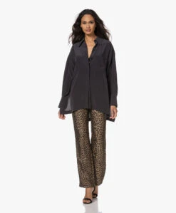 Equipment Emile Oversized Zijden Blouse - Zwart -Mode Kleding 220817 3d0e3842 df3a 470a a8e7 30397da1e18f