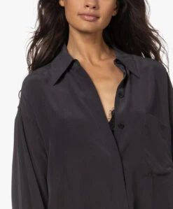 Equipment Emile Oversized Zijden Blouse - Zwart -Mode Kleding 220817 f0dc93b7 e9d4 4000 abae 5ff1a4f65ef5