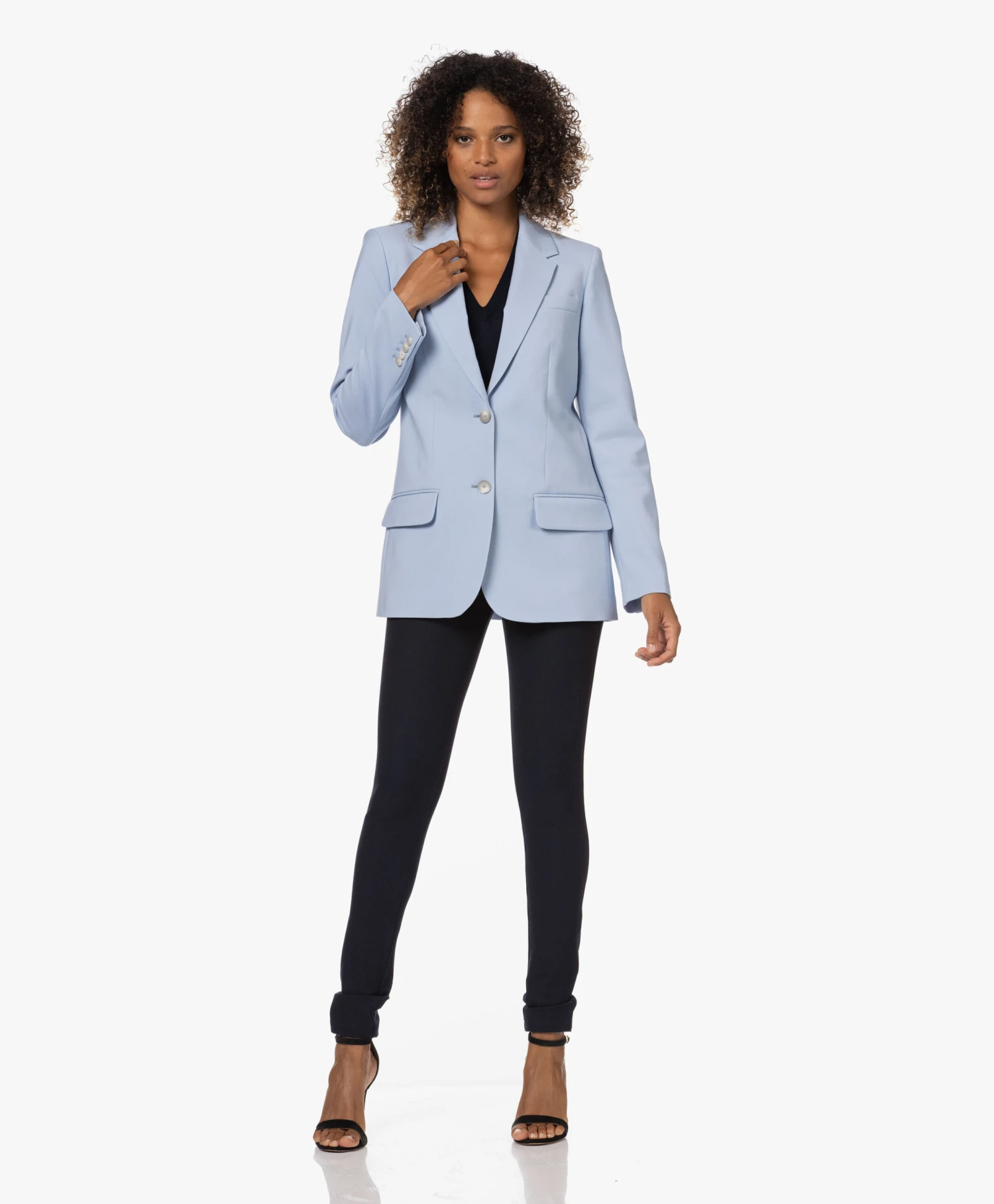 Joseph Gabardine Stretch Legging - Navy 3 Joseph Gabardine Stretch Legging - Navy - Afbeelding 3